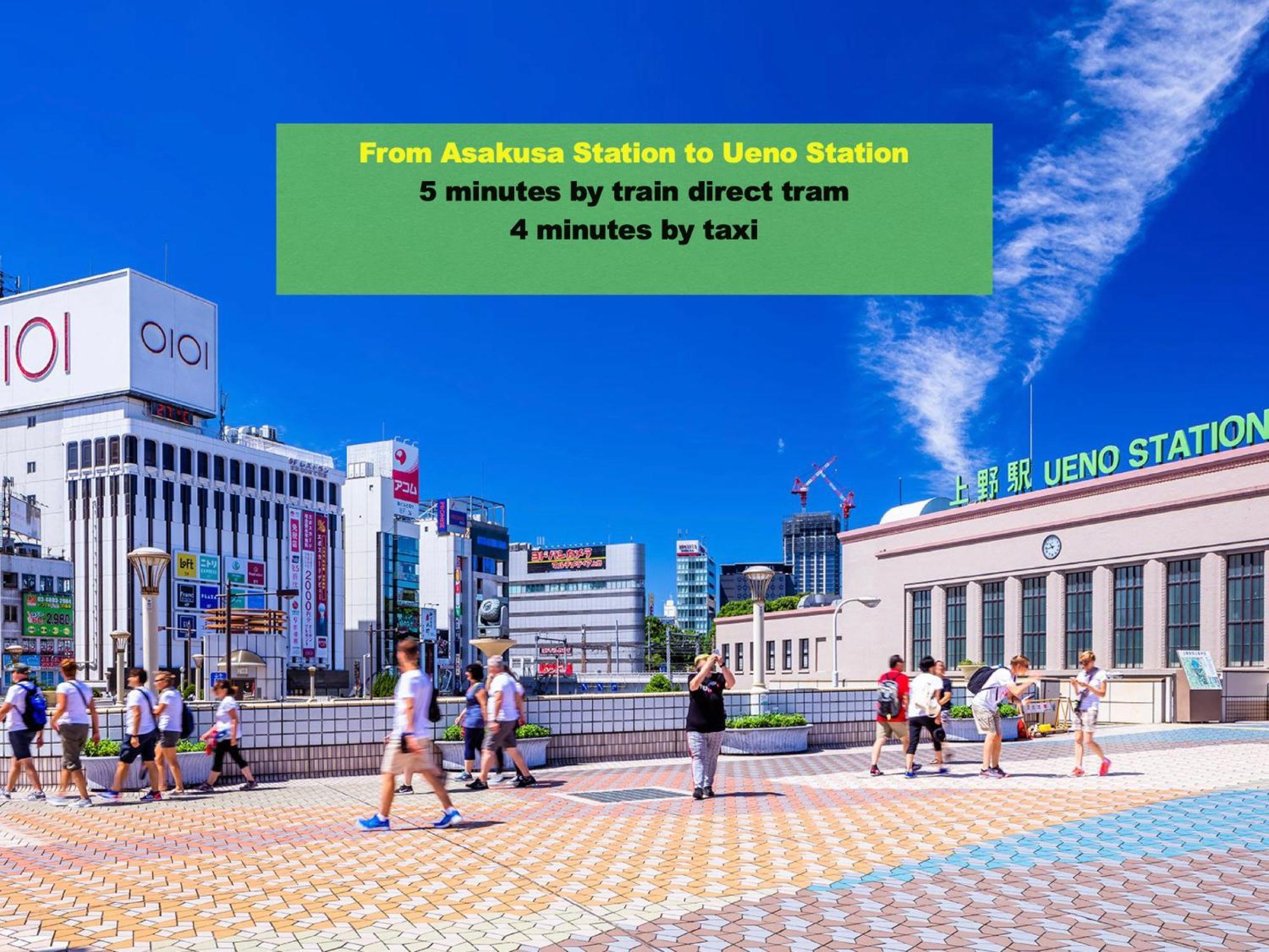浅草寺3分 浅草駅6分 寝室+リビング2-4人 スカイツリービュー 駅近 成田空港&羽田空港直通 Apartemen Tokyo